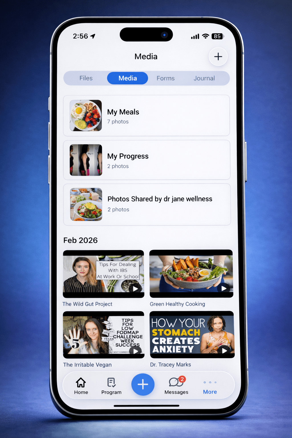 BodySite Media tab